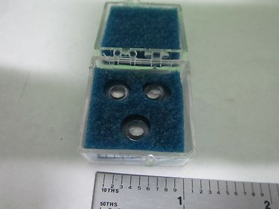 OPTICAL LOT 3 EA BI CONVEX MINI LENSES LASER OPTICS AS IS BIN#S8-16