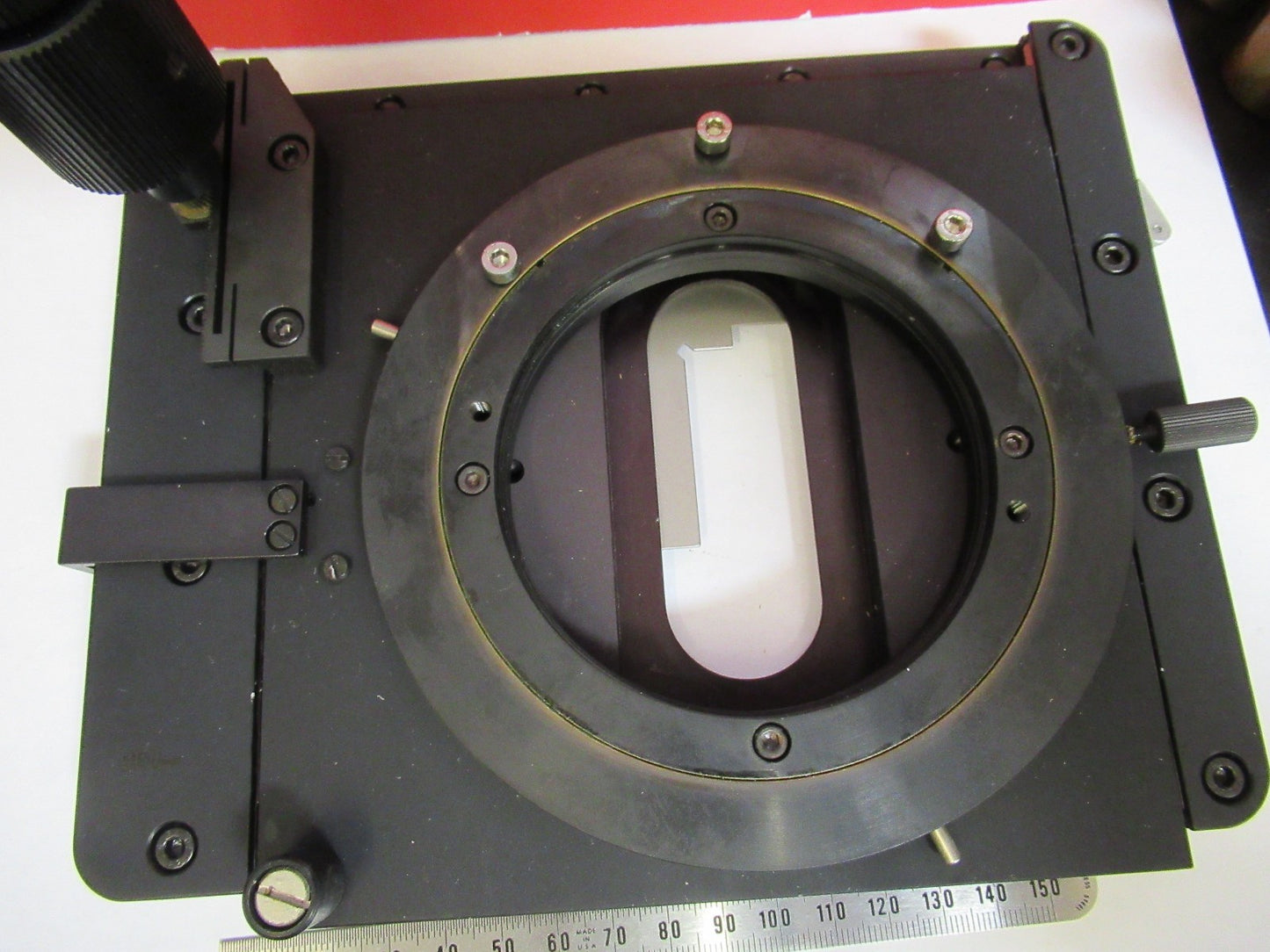 LEICA LEITZ GERMANY DMRB XY STAGE TABLE MICROSCOPE PART AS PICTURED T5-A-04