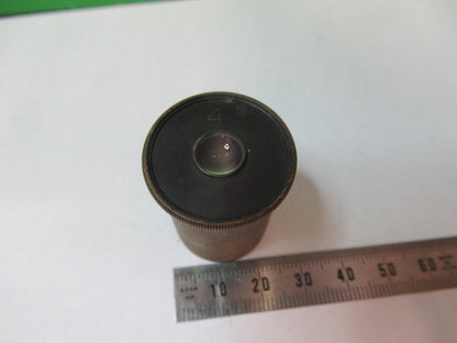 Ernst Leitz Germany Eyepiece "4" Optics Microscope Part