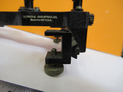 ANTIQUE XY CLIPS BAUSCH LOMB STAGE MICROSCOPE PART AS PICTURED Y4-A-120