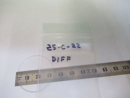 OPTICAL DIFFUSER FROSTED LENS FLAT GLASS OPTICS AS PICTURED &Z5-C-22