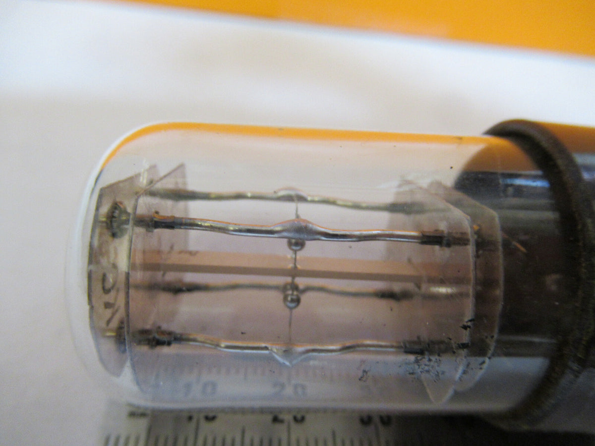 Antique Resonator Quartz Crystal Glass Pkg Frequency