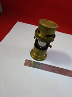 Antique Brass Portable Seeds Microscope Vintage Part AS IS
