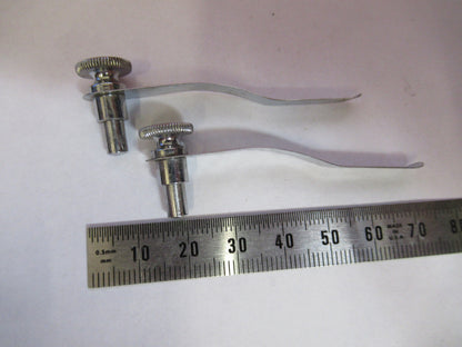 Vintage Pair Clips Spencer Lens Co. American Optical Co. Stage Microscope Part