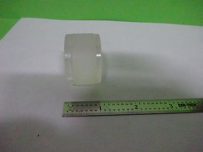 MICROSCOPE PART OPTICAL LENS DIFFUSER FROSTED CONVEX THICK AS IS OPTICS BN#V7-26