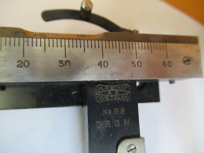 Antique Rare Kremp Wetzlar Stage Xy Clips Microscope Part