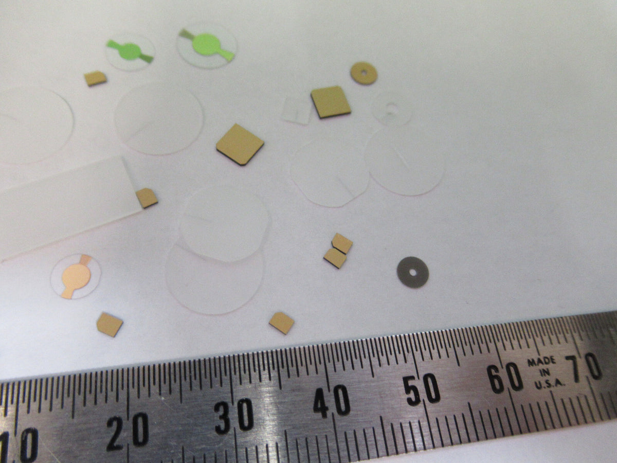 Lot Blanks Piezoelectric Quartz Crystal X-y-cut Gold Coated Piezo Sensor
