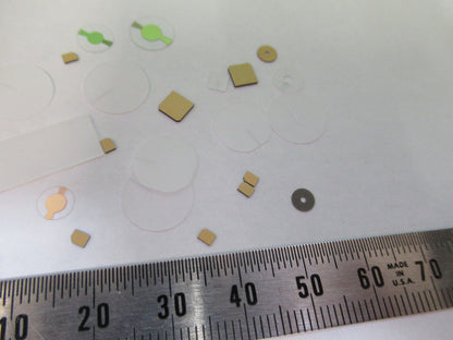 Lot Blanks Piezoelectric Quartz Crystal X-y-cut Gold Coated Piezo Sensor