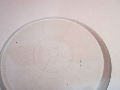 OPTICAL MICROSCOPE RETICLE TARGET LASER OPTICS BIN#8X-02