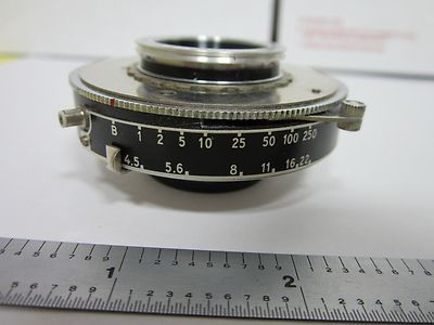 Optical Vintage Camera Shutter + Lens Kinn Paris France Optics