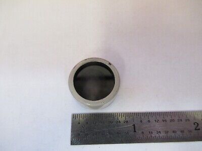 OPTICAL COLLIMATOR OPAQUE FILTER PIECE MICROSCOPE PART OPTICS AS IS &3K-A-07