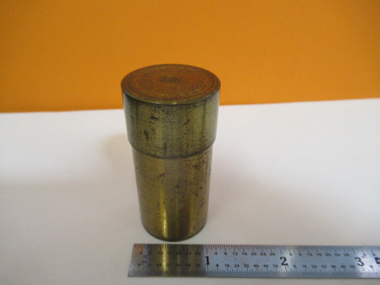 Antique Empty Bausch & Lomb 1 in Brass Can Microscope Part