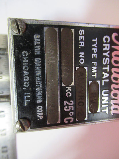 Motorola Galvin Fmt Quartz Crystal Antique