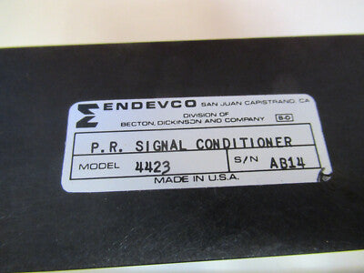 PCB ENDEVCO PR SIGNAL CONDITIONING 4423 for ACCELEROMETER or PRESSURE #29-A-60