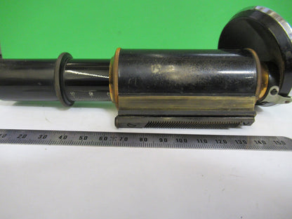 ANTIQUE BRASS SPENCER AO TUBUS + NOSEPIECE MICROSCOPE PART AS PICTURED V1-A-16
