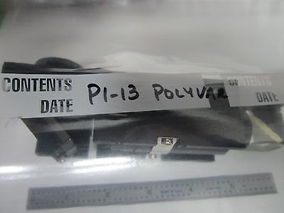 MICROSCOPE PART POLYVAR REICHERT LEICA CONFOCAL ASSEMBLY OPTICS AS IS BIN#P1-13