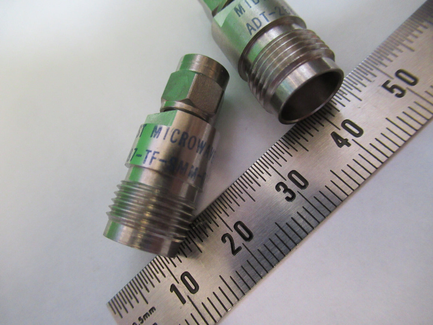 RF MIDWEST MICROWAVE PAIR SMA TNC ADT-2687-TF-SMM-02 AS PICTURED &Z5-A-03