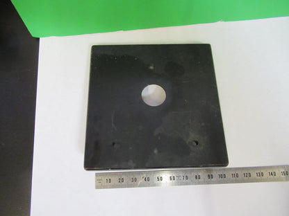 ANTIQUE BAUSCH LOMB STAGE TABLE MICROSCOPE PART AS PICTURED G8-A-51