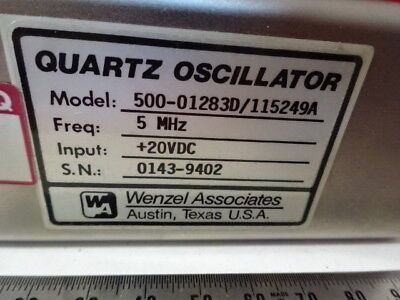 WENZEL MITEQ 5 MHz LOW PHASE NOISE QUARTZ OSCILLATOR FREQUENCY STANDARD #6V-A-32