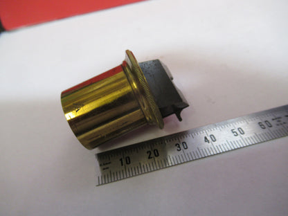Rare Antique Brass Eyepiece Ocular Lens UK Microscope Part