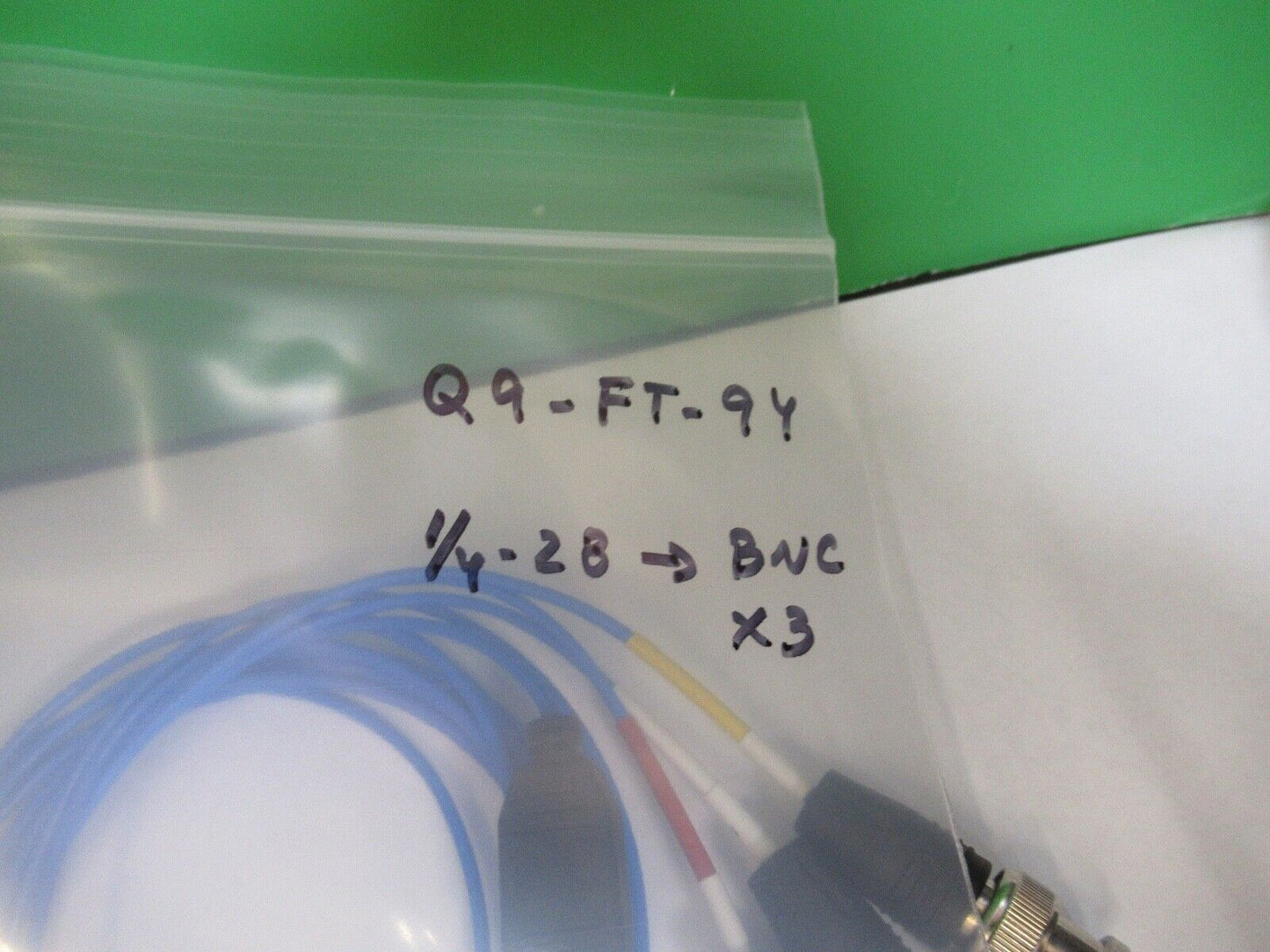 KABEL für TRIAXIALEN BESCHLEUNIGUNGSSENSOR 1/4-28 AUF BNC WIE ABGEBILDET Q9-ft-94