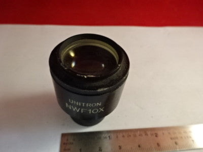 UNITRON EYEPIECE OCULAR NWF10X MICROSCOPE PART OPTICS AS IS &4B-A-15