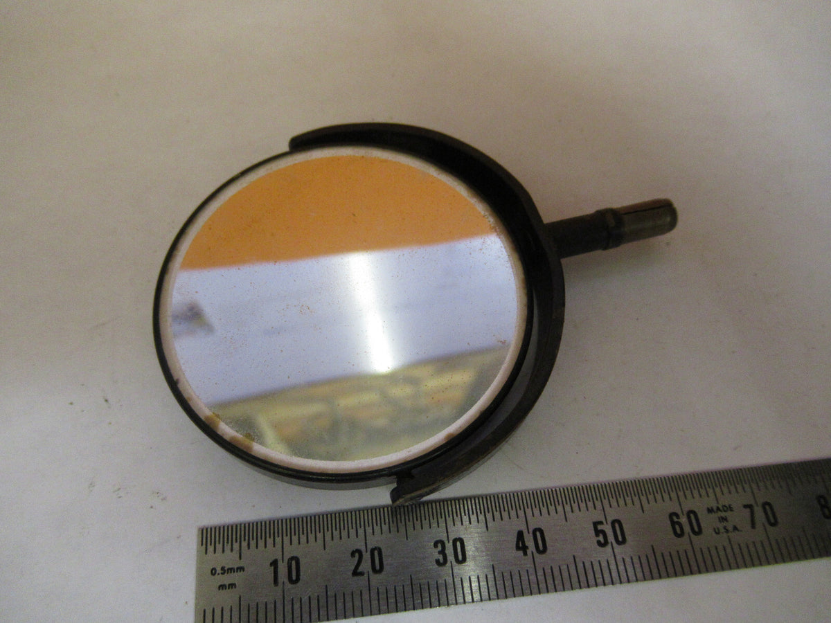 ANTIQUE BAUSCH LOMB MIRROR ASSEMBLY OPTICS MICROSCOPE PART AS PICTURED X6-A-16