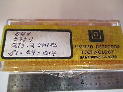 UDT UNITED DETECTOR TECHNOLOGY PHOTODIODE LOT 2 EA CHIPS LIGHT SENSOR &8C-A-85