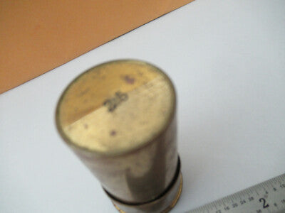 Carl Zeiss AG Jena 2.5mm Empty Brass Objective Can Microscope