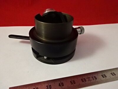 CARL ZEISS GERMANY rusty CONDENSER + IRIS OPTICS MICROSCOPE PART AS IS &AC-B-19