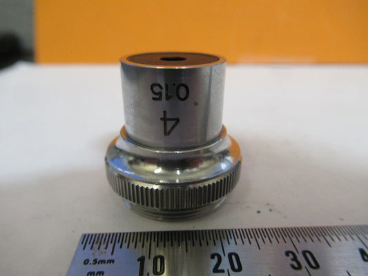 Unitron Japan 4X Lens Objective Microscope Part