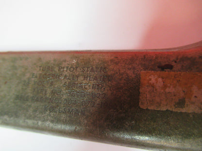 BELL AIRCRAFT 204-072-195-1 PITOT TUBE STATIC ELECTRIC HEAT AS PICTURED S3-B-67