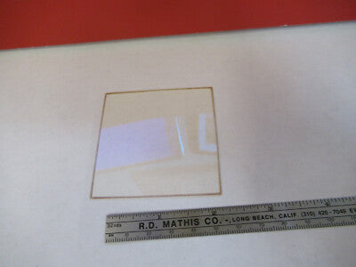 OPTICAL AMBER GLASS PLATE OPTICS AS PICTURED &13-FT-12