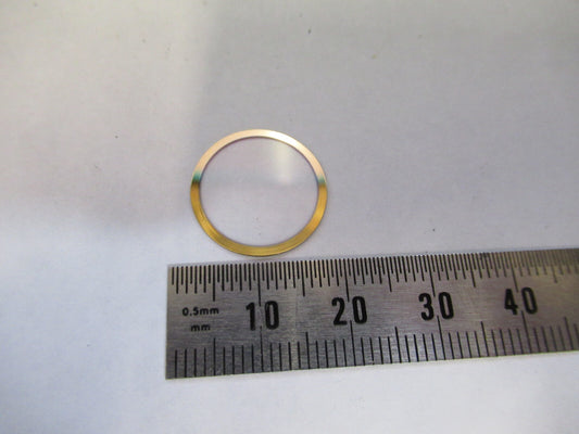 Optical Sapphire Blank Edge Gold Coated Optics
