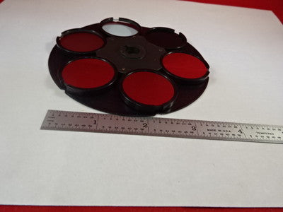 MICROSCOPE POLYVAR REICHERT LEICA FILTER MIRROR WHEEL OPTICS AS IS B#C5-H-10