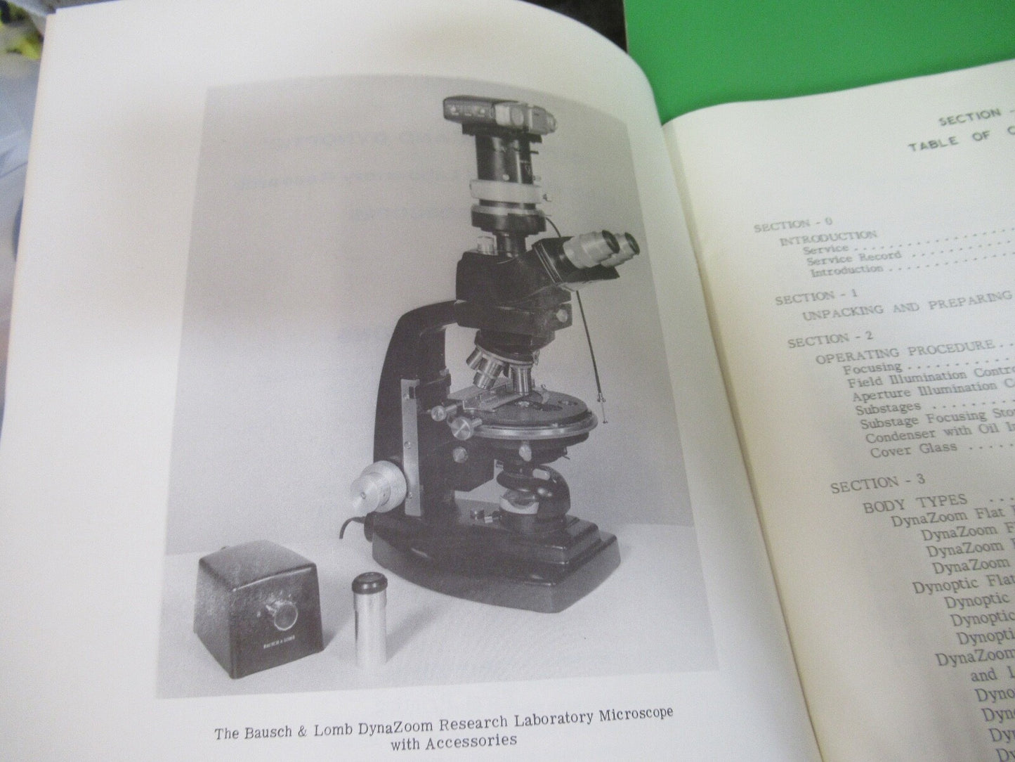 ANTIQUE BAUSCH LOMB Dynotic manual theory MICROSCOPE PART AS PICTURED 7-ft-07