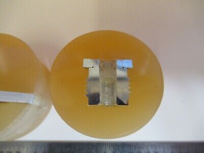 Lot 2 ea METALLOGRAPHIC METAL CROSS SECTION SPECIMEN MICROSCOPY SAMPLE &A7-A-26