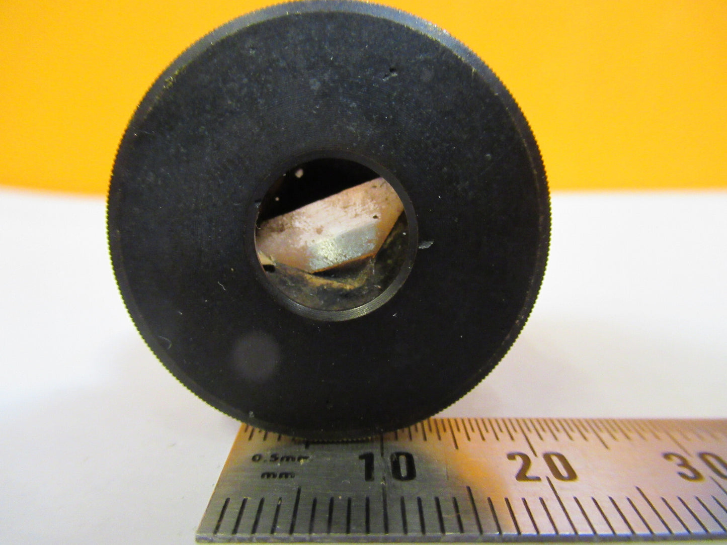 ANTIQUE BRASS POLARIZER EYEPIECE BECK LONDON MICROSCOPE PART AS PICTURED Y2-A-65