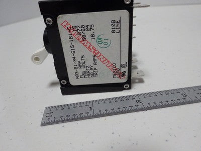 Electrical Breaker Switch Carling AA3-B1-24-615-1B1-C 15 Amps Bn