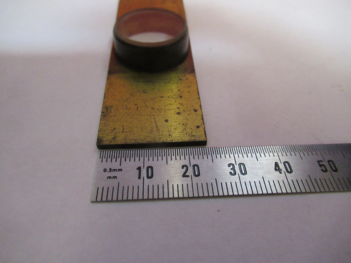ANTIQUE BRASS COMPRESSORIUM STAGE LONDON MICROSCOPE PART AS PICTURED F8-A-39