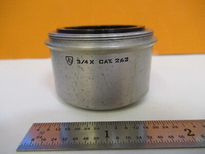 American Optical Co. Cat 262 Stereo Objective 0.75X Lens Microscope Part