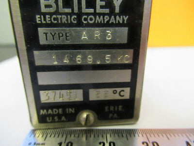 BLILEY ELECTRIC QUARTZ CRYSTAL AR3 FREQUENCY CONTROL RADIO AS PICTURED &F9-A-96