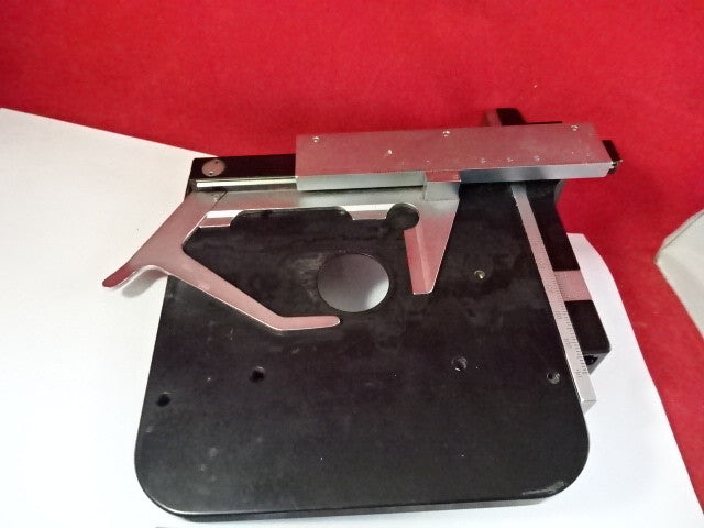 LEITZ GERMANY STAGE SPECIMEN TABLE MICROMETER MICROSCOPE PART #F6-A-14