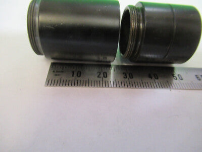 LOT 3 EA BRASS OBJECTIVE EXTENDER PARTS MICROSCOPE PART AS PICTURED #R7-B-51
