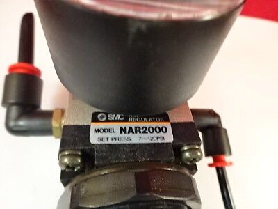 SMC JAPAN AIR PNEUMATIC REGULATOR NAR2000 AS IS B#U1-C-17