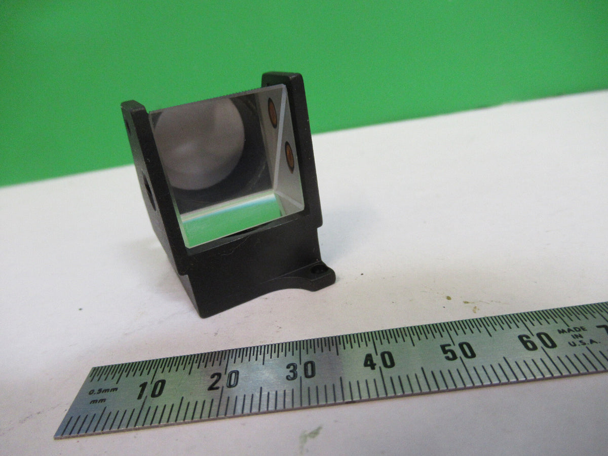ANTIQUE BAUSCH LOMB PRISM HEAD OPTICS MICROSCOPE PART AS PICTURED &75-B-17
