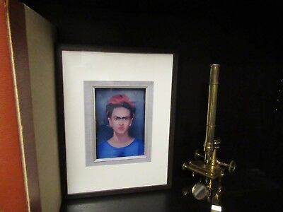 FRIDA KAHLO MEXICAN SELF-PORTRAIT 1945 REPRODUCTION FRAMED NICE HOME DECOR #LOB4