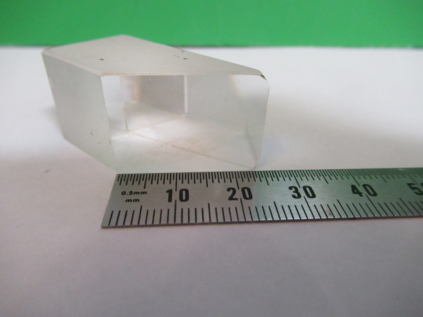 BAUSCH LOMB GLASS PRISM OPTICS MICROSCOPE OPTICAL PART AS PICTURED 98-A-06