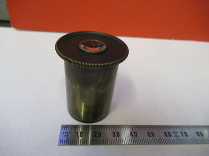 Antique Brass UK Eyepiece Rare Lens Optics Microscope Part