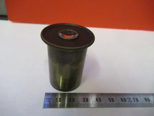 Antique Brass UK Eyepiece Rare Lens Optics Microscope Part